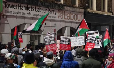 Protesters gather outside Labour MP’s London office after Gaza vote