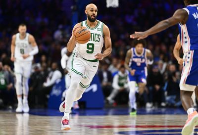 Derrick White impressed by the Boston Celtics’ execution vs. the Philadelphia 76ers, reacts to birth of his second son