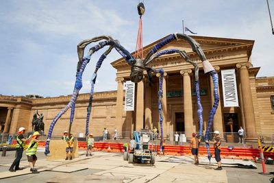 Ten metres high and 10 tonnes: Louise Bourgeois’ giant spider crawls into Sydney