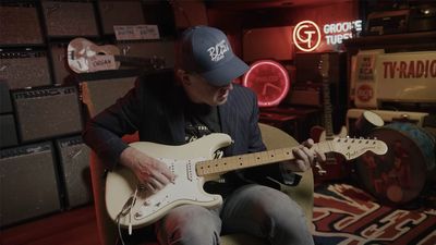 “The thought of missing out on this guitar gave me the strength to do the gig”: Watch Joe Bonamassa demo the ’69 Hendrix spec Strat he calls ‘The Bronchitiscaster’ – and a super-rare ’67 Flying V