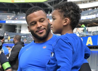 Aaron Donald loved watching his son dominate a flag football game during Rams’ bye week