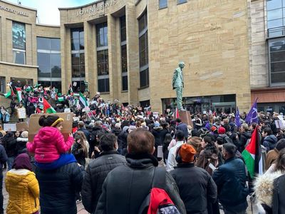 Pupils walk out of schools in Glasgow in call for Gaza ceasefire