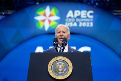 Watch: Biden closes APEC summit with leaders retreat, passes torch to Peru president