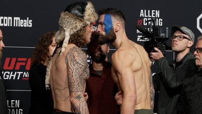UFC Fight Night 232 video: Brendan Allen tells Paul Craig ‘don’t be pulling guard’ during tense faceoff