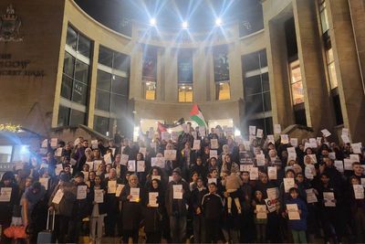 Glasgow vigil shows solidarity with healthcare workers in Gaza