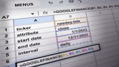 How to create a stock tracker with live data using Google Finance