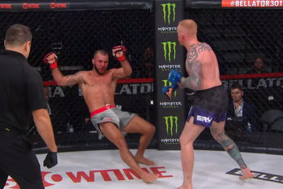 Bellator 301 video: Tim Wilde one-punch KOs Mike Hamel, celebrates, forced to land second blow