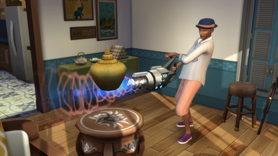 Landlords will just steal your stuff if you don't pay rent in The Sims 4: For Rent expansion