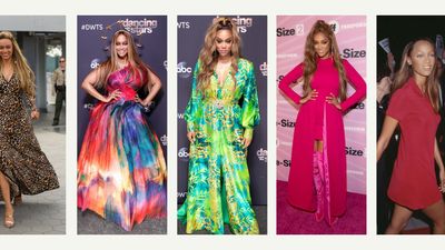 Tyra Banks' best-ever fashion moments, from bold colour blocking to showstopping red carpet gowns