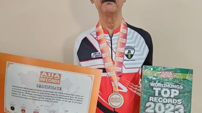 CA from Hubballi enters ‘Asia Book of Records’ for cycling feat