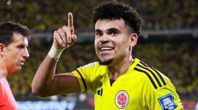 Liverpool's Luis Diaz scores twice for Colombia to beat Brazil in front of emotional father following kidnap ordeal