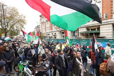 Pro-Palestine protesters target Sir Keir Starmer’s office as 100 events take place across UK