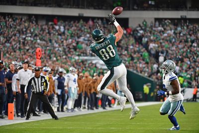 Eagles rule out TE Dallas Goedert, DB Justin Evans for MNF matchup vs. Chiefs