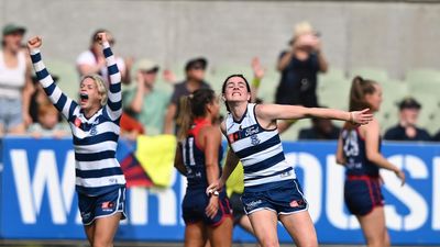 Cats hang on to beat Demons in AFLW semi-final