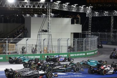 F1 drivers say oil on track created "unacceptable" conditions at Las Vegas GP start