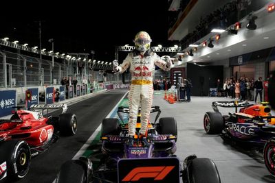 Max Verstappen overcomes penalty and collision to win Las Vegas Grand Prix