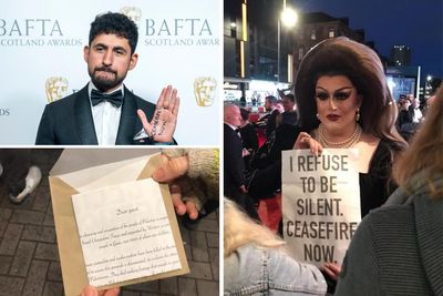 Scottish Bafta Awards attendees urged on red carpet to call for Gaza ceasefire
