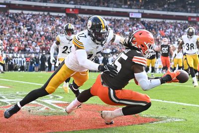 Video catches Steelers defender flipping middle finger to Browns fans after missed opportunity