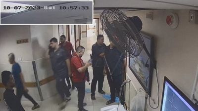Israel claims CCTV shows Hamas taking hostages into Gaza’s al-Shifa hospital