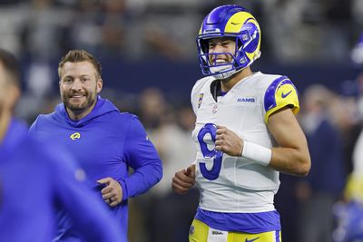 Watch: Sean McVay gives victory speech in Rams’ locker room, calls Matthew Stafford a legend