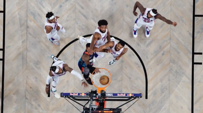 This Beautiful Overhead View of Lonnie Walker’s Vicious Dunk on the Sixers is Art