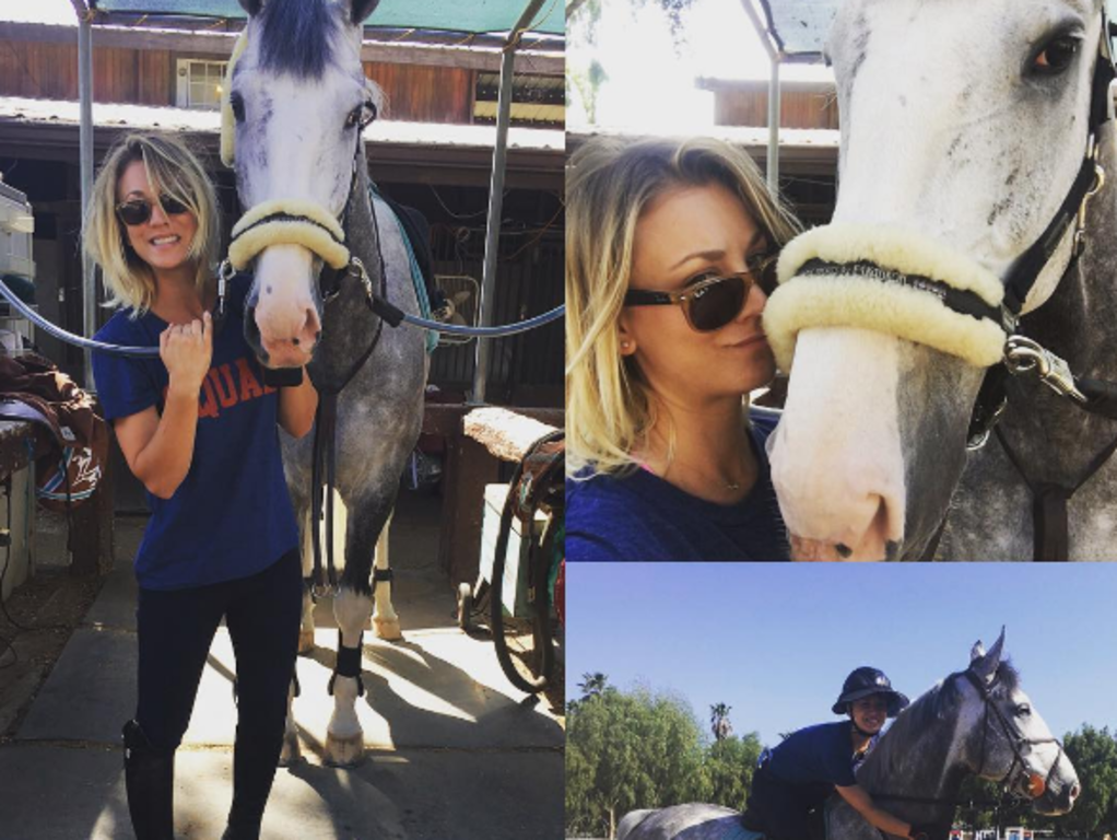 Kaley Cuoco reveals secret life as an equestrian