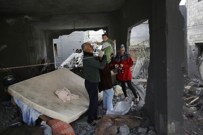 Better than a tent: The Gaza family living in ruins of their bombed home