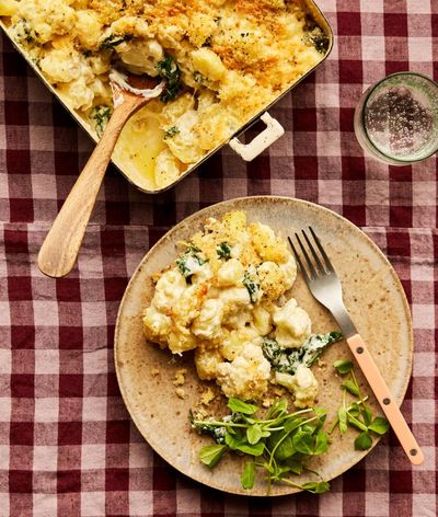 Rukmini Iyer’s quick and easy recipe for gnocchi mac and cheese with cauliflower and kale