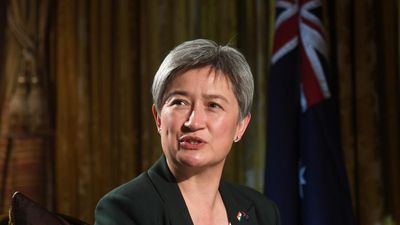 Australia draws a line between peaceful protests and violence and vandalism, says Penny Wong