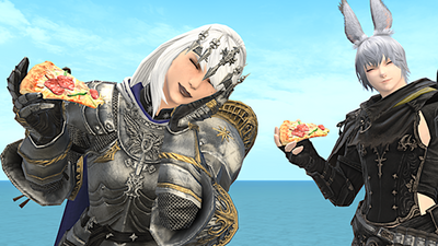 Two years after FF14's botched distribution of an 'eat pizza' emote that sold on eBay for hundreds of dollars (yes, really), you can finally buy it for $7