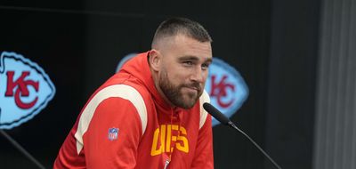 Travis Kelce took a playful swipe at Aaron Rodgers in his interview with The Wall Street Journal