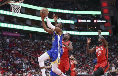 Watch: Warriors’ Jonathan Kuminga punches emphatic dunk vs. Rockets