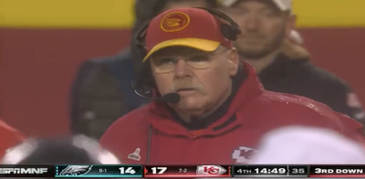 Cameras Caught Andy Reid Giving Travis Kelce Such an Angry Look During Chiefs’ Loss to Eagles