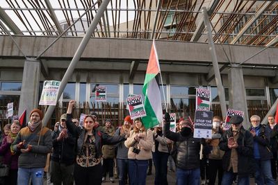 WATCH: Campaigners unroll harrowing list of names of those killed in Gaza