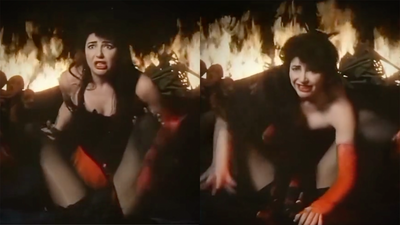 "Get a knife and cut them off!": Watch Kate Bush chaotically fight her own legs in the bizarre 1993 short film that she later regarded as "a load of old bollocks"