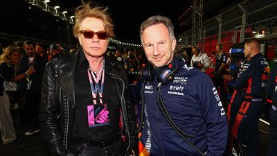 Axl Rose goes viral after attending the Las Vegas Grand Prix, hanging about with Red Bull Racing and Robert Trujillo, and giving a rare interview