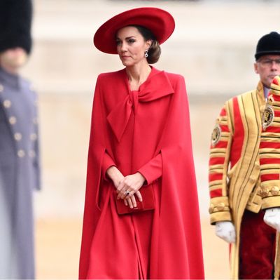 Kate Middleton Mastered Festive Holiday Dressing in a Bow Cape Coat