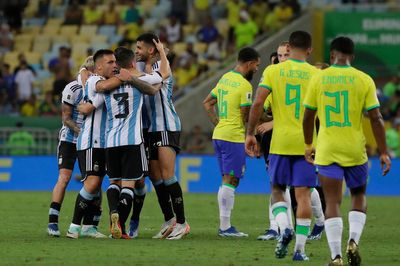 Start of Argentina-Brazil World Cup qualifying match delayed due to fight between fans in stands