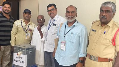 Home voting process begins in Hyderabad for Telangana Assembly Elections