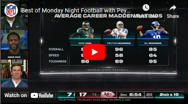 WATCH: Best Moments From The ‘ManningCast’ In Week 11