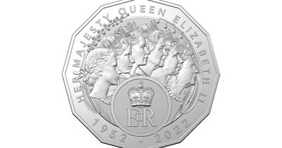 New 50 cent design celebrates Queen over seven-decade reign