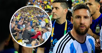 WATCH: Insane violence erupts after Lionel Messi's Argentina secure historic result against arch-rivals Brazil