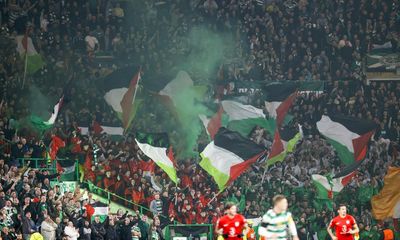 Celtic fined for fans’ Palestinian flags during Champions League game