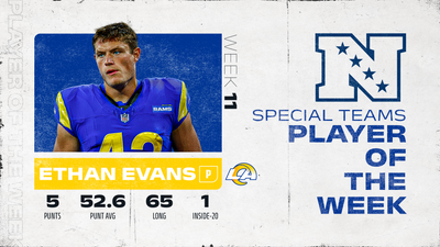 Rams P Ethan Evans wins NFC Special Teams Player of the Week