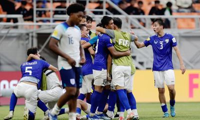 England’s Under-17s dumped out of World Cup by Uzbekistan as coach sees red