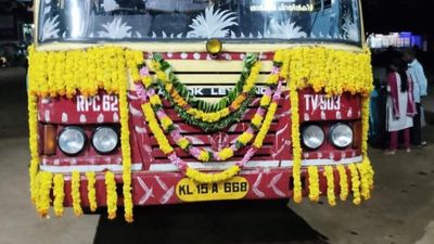 KSRTC buses flout safety standards by holding services with decorated buses