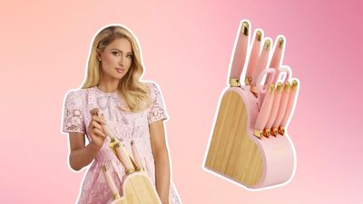Spotted on Vogue's socials, Paris Hilton’s heart-shaped Walmart knife set will make the cut in your kitchen — it's under $50