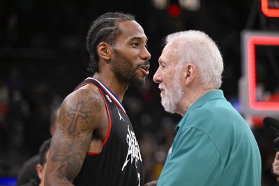 Gregg Popovich Grabs Mic During Game, Fails to Stop Spurs Fans Booing Kawhi Leonard