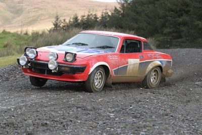 The Triumph taking on the Escort Mk2 hordes on the UK's toughest rally