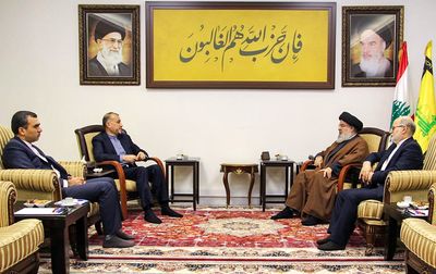 Iran’s top diplomat discusses Israel’s war in Gaza with Hezbollah leader